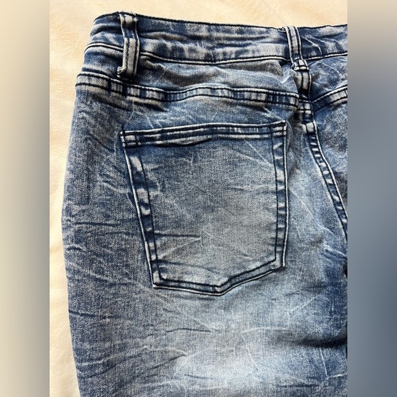 Flamingo Blue Denim Bermuda Women’s Spring Summer Shorts Waist 30 - Picture 9 of 11